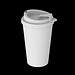 Kaffeebecher PremiumPlus, 350 ml, schwarz/weiß