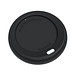 Kaffeebecher ToGo mit Deckel, 300 ml, schlichtes schwarz