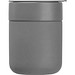 Keramiktrinkbecher mit Silikonhülle, 340ml , silbergrau