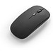 KHAN. Wireless Maus mit 500mAh Akku aus recyceltes ABS (100% rABS), Schwarz