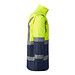 Kombinierter, gesteppter Parka Merak mit High Visibility, XXXL, navy/fluor yellow