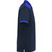Kurzarm-Poloshirt Samurai in Farbkombination, S, navy/royalblau