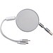 Ladekabel aus recyceltem Aluminium Ostend,silbergrau