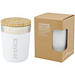 Lagan 300 ml Kupfer-Vakuum Isolierbecher mit Bambusdeckel, weiss