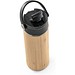 LAVER. Thermosflasche aus Bambus, Edelstahl und PP 440 ml, Schwarz