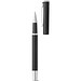 LEAH. Roll- und Kugelschreiber aus Aluminium (94% rAL) mit Clip, Schwarz