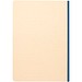 Liliana A5 Zuckerrohr und RPET Softcover Notizbuch, Ozeanblau