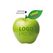 LogoFrucht Apfel grün - Kiwi + Apfelblatt