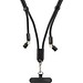 LoopAmp verstellbares 60W Telefonkabel aus RCS rPET, schwarz