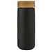 Lumi 300 ml Keramikbecher mit Bambusdeckel, schwarz