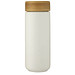 Lumi 300 ml Keramikbecher mit Bambusdeckel, weiß