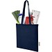 Madras 140 g/m² Baumwoll Tragetasche aus GRS recycelter Baumwolle, 7L, navy