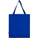 Madras 140 g/m² Baumwoll Tragetasche mit Seitenfalten aus GRS recycelter Baumwolle, royalblau