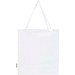 Madras 140 g/m² Baumwoll Tragetasche mit Seitenfalten aus GRS recycelter Baumwolle, weiss