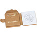 Malbuch mit 12 Buntstiften, beige