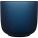 Male Set aus Holztablett und Glastassen, matt, hale blau