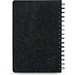 MISHIMA. A5-Ringbuch mit flexiblem Einband aus recyceltem Filz (100% rPET) mit linierten Seiten, Dunkelgrau