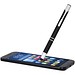 Moneta Kugelschreiber mit Metall Touchpen (blaue Mine), schwarz