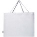 Odessa 220 g/m² Baumwoll Tragetasche aus GRS recycelter Baumwolle, groß, weiss