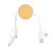 Ontario ausziehb. 6-in-1 Kabel aus RCS recyceltem Kunststoff, weiß