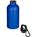 Oregon 400 ml matte RCS-zertifizierte einwandige Trinkflasche aus recyceltem Edelstahl mit Karabinerhaken, royalblau