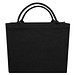 Page 500 g/m² recycelte Tragetasche, schwarz