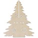 PINERY. Zerlegbarer Weihnachtsbaum aus Holz zum Bemalen, Naturhell