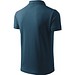 Polohemd Herren Pique Polo, S, marineblau