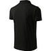 Polohemd Herren Pique Polo, S, schwarz