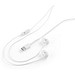 PRESLEY. In-Ear Kopfhörer mit 1.2 Meter langem USB-C-Kabel und integriertem Mikrofon aus ABS, Weiß