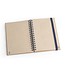 PROUST. A5 Notizbuch mit Ringen, fester Einband, aus Zuckerrohrpapier (80% zuckerrohr) mit unbedruckte Seiten, Blau