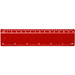 Refari 15 cm Lineal aus recyceltem Kunststoff, rot