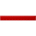 Refari 30 cm Lineal aus recyceltem Kunststoff, rot