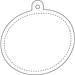 RFX™ H-09 ovaler reflektierender PVC-Anhänger, neongelb