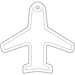 RFX™ H-09 Reflektierender TPU-Anhänger Flugzeugs, neongelb