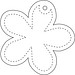 RFX™ H-13 reflektierender PVC-Anhänger Blume, neongelb