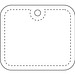 RFX™ H-20 rechteckiger reflektierender PVC-Anhänger XL, weiss