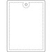 RFX™ rH-12 echteckiger reflektierender PVC-Anhänger groß, weiss