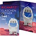 RICHARTZ® FLASCHENÖFFNER fred robot, silber