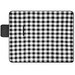 RILEY II. EPE-beschichtete Picknickdecke (180 g/m²) mit Muster, Schwarz