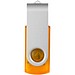 Rotate Transculent USB-Stick, orange, 64GB