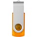 Rotate USB-Stick 3.0 transparent, orange, 32GB