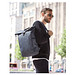 HALFAR Rucksack Circle aus rPET, blau-grau meliert