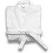 RUFFALO LARGE. Bademantel (350 g/m²) aus Baumwolle (82%) und recycelter Baumwolle (18%), Weiß
