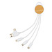 rundes Ontario 6-in-1 Kabel aus RCS recyceltem Kunststoff, weiß