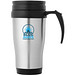 Sanibel Isolierbecher, 400 ml, silber,schwarz