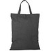 SIENA. Faltbare Tasche aus Baumwolle (50%), receycelte Baumwolle (30%) und Polyester (20% rPET) (140 g/m²), Schwarz