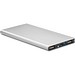 Solar Powerbank 8000 mAh, Mattsilber
