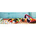 Sonnenbrille aus Kunststoff im Nerdlook, UV 400 Schutz, orange