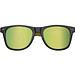Sonnenbrille aus Kunststoff mit verspiegelten Gläsern, UV 400 Schutz, gelb